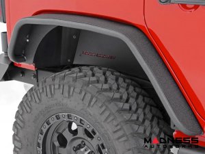 Jeep Wrangler JK Tubular Front + Rear Fender Flare Set - 2007 - 2018
